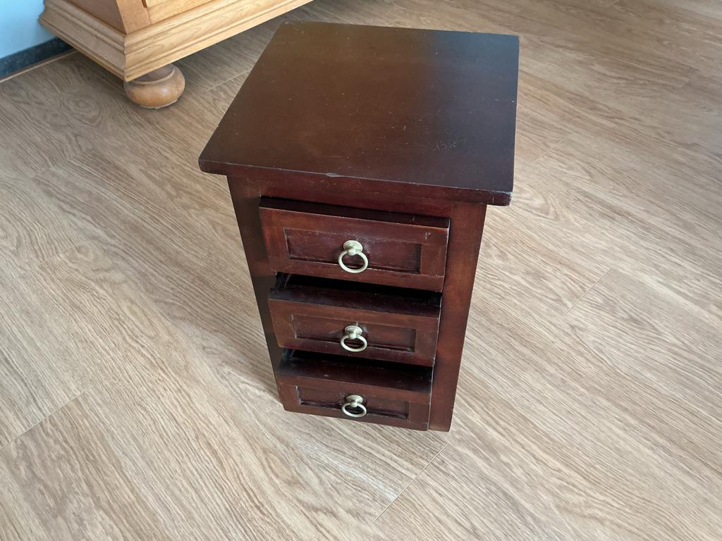 Brocante Ladenkastje - 3 Lades, 35x35x56 cm, Ophalen, Minder dan 50 cm, Gebruikt, 3 of 4 laden