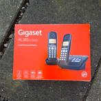 Nieuw! Gigaset AL385A Duo Telefoon + Antwoordapparaat Zwart, Ophalen of Verzenden, 2 handsets
