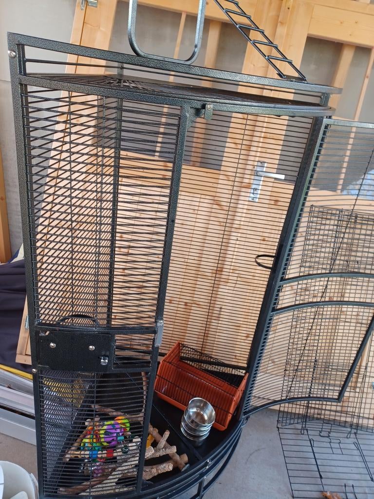 Vogelkooi, Ophalen, Aluminium, Vogelkooi