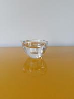 Glazen waxinelichthouder voor dunne kaars, Huis en Inrichting, Woonaccessoires | Kandelaars en Kaarsen, Overige materialen, Wit