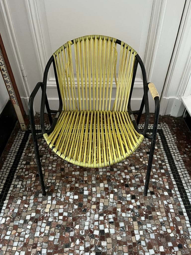 VINTAGE TORCK SCOUBIDIU STOEL SPAGHETTI KIND, Ophalen of Verzenden, Zo goed als nieuw, Stoel(en)