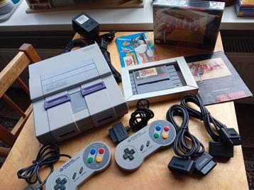 Gereinigde Super Nintendo SNES NTSC met Zelda compleet!