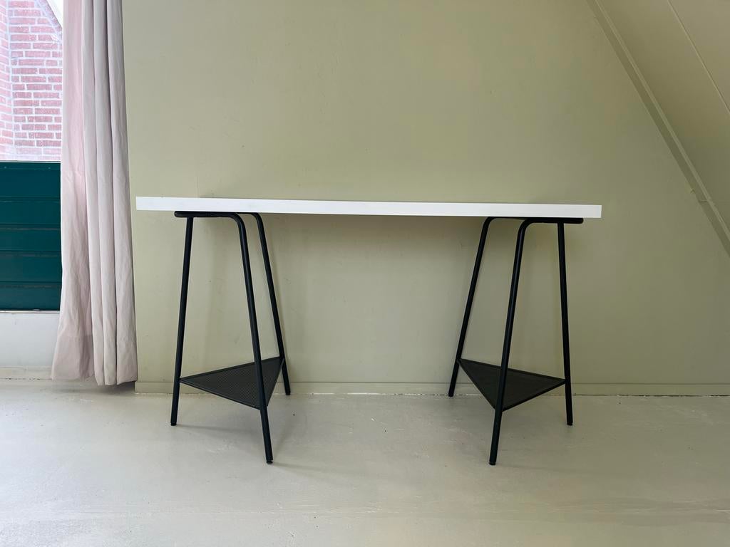 Bureaublad met schragen, Ophalen, Overige typen, Gebruikt, 120 cm