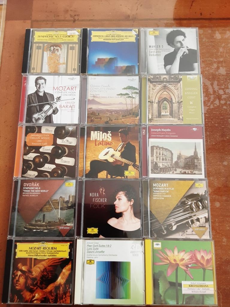 Fraaie klassieke CD collectie met mooie labels, Cd's en Dvd's, Cd's | Klassiek, Gebruikt, Orkest of Ballet, Romantiek, Ophalen of Verzenden