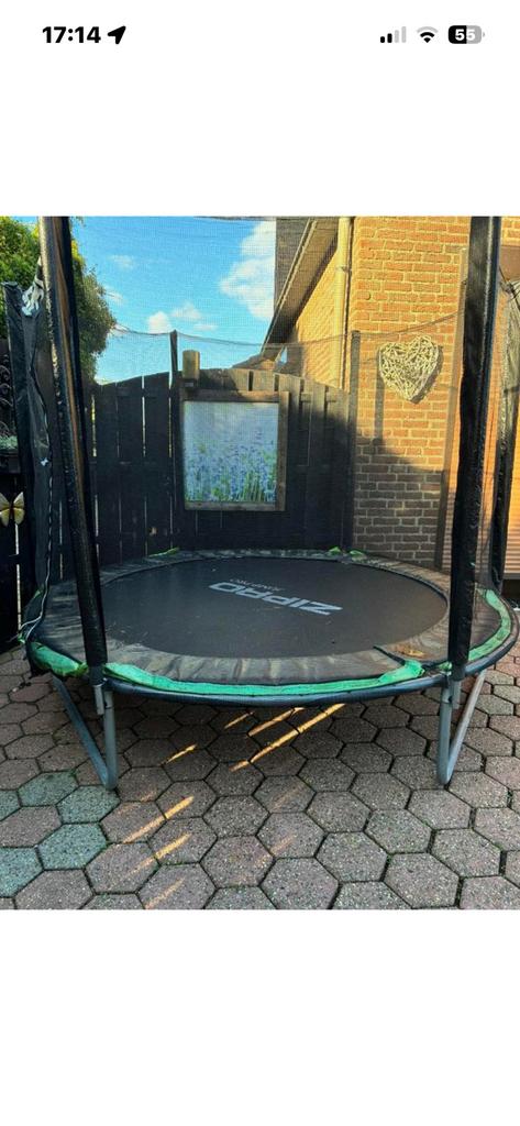 Trampoline, Kinderen en Baby's, Speelgoed | Buiten | Trampolines, Ophalen, Zo goed als nieuw