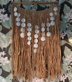 Hawaïaanse raffia wandhanger met schelpen, Ophalen of Verzenden