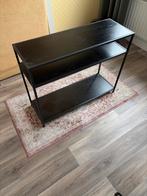 Stijlvolle Zwarte side table / tafel, Gebruikt, 50 tot 100 cm, Ophalen, Overige houtsoorten