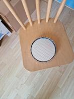 Grote onderzetter (spiegelglas) met zilverkleurige rand, Ophalen of Verzenden