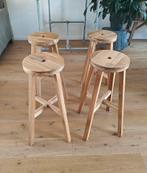 Ikea houten barkrukken - 4 stuks - 70 cm hoog, Ophalen, Gebruikt, 60 tot 90 cm, 4 krukken