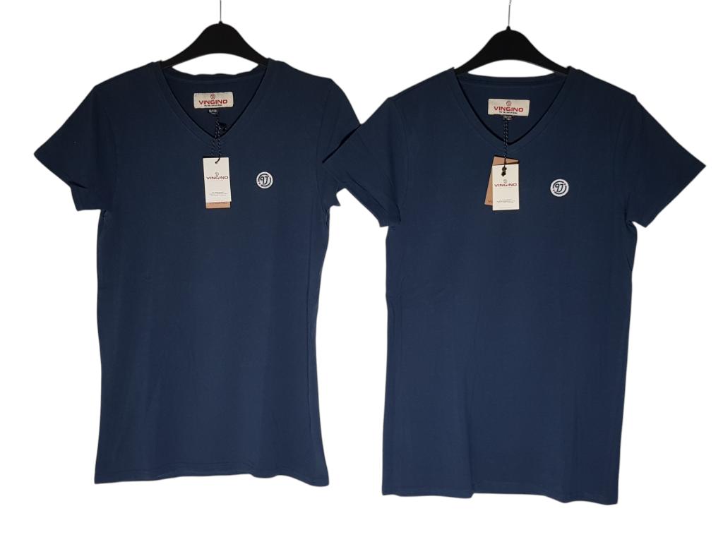 2 Fijne donkerblauwe VINGINO stretch shirts mt 16-176.NIEUW!, Kinderen en Baby's, Kinderkleding | Maat 176, Verzenden, Nieuw, Vingino