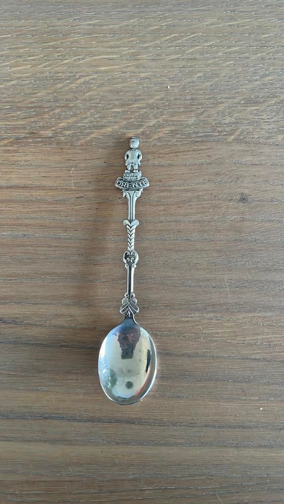 Theelepeltje Verzilverd Bartje Drenthe, Ophalen of Verzenden