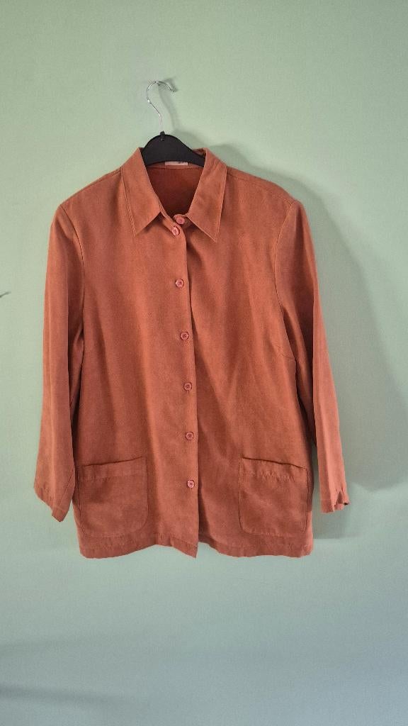 Creation Atelier GJ blouse, Kleding | Dames, Blouses en Tunieken, Creation Atelier GJ, Bruin, Maat 42/44 (L), Ophalen of Verzenden