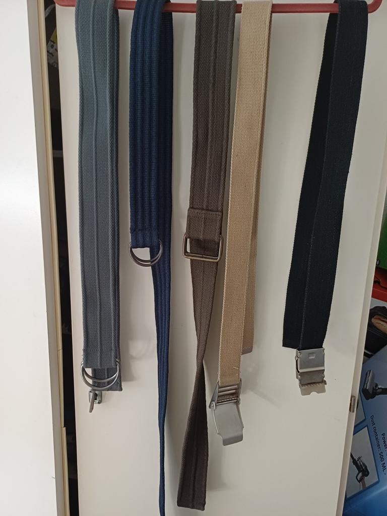 5 HEREN RIEMEN  1 KOOP, Kleding | Heren, Riemen en Ceinturen, Ophalen, Zo goed als nieuw, Overige kleuren, 115 cm of meer