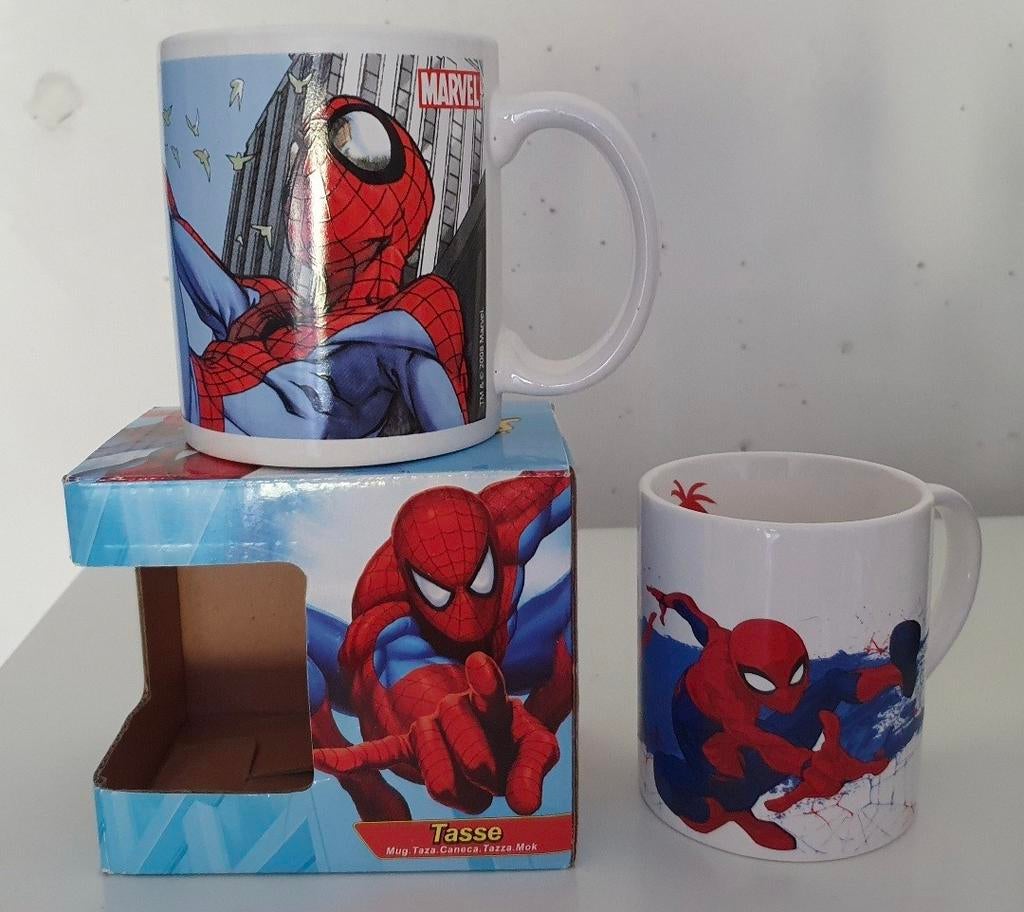 2x Spiderman beker, Ophalen of Verzenden, Overige figuren, Zo goed als nieuw, Gebruiksvoorwerp