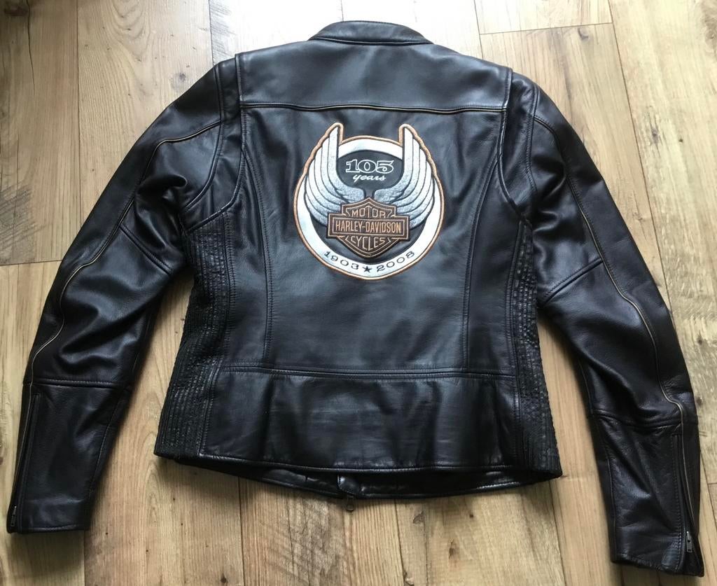 Harley Davidson leren jas maat 38/40, Motoren, Kleding | Motorkleding, Ophalen of Verzenden, Tweedehands, Jas | leer