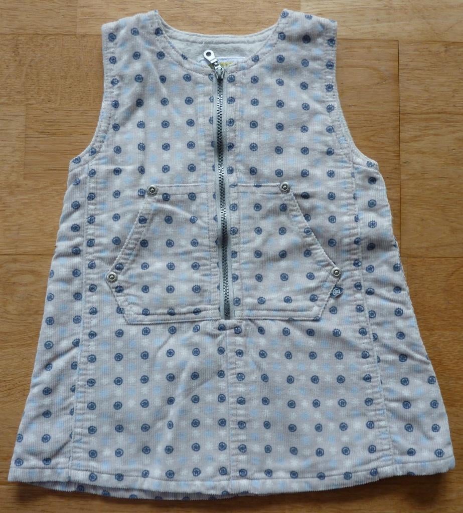 Jurkje wit-blauw, Ophalen of Verzenden, Zo goed als nieuw, Meisje, Jurkje of Rokje