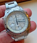 Vintage Seiko Seiko 7T32-6M00 Quartz Chronograaf, Gebruikt, Staal, Polshorloge, Ophalen of Verzenden