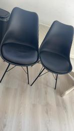 Kwantum stoelen - Zwart, Taupe, Groen - Goede staat, Ophalen, Gebruikt, Zwart, Leer