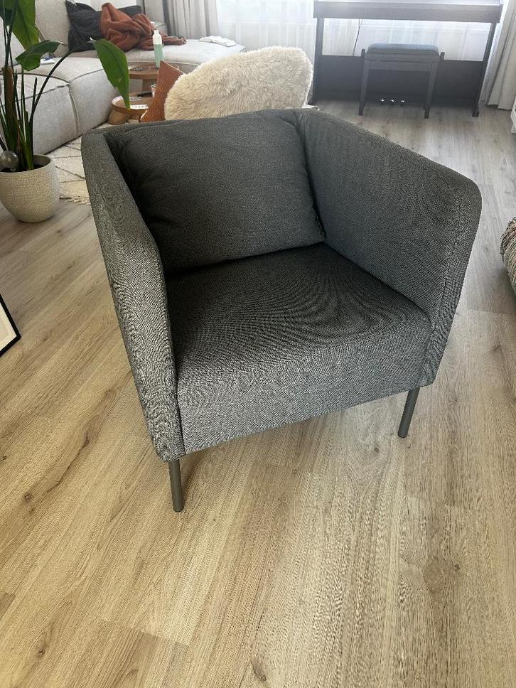 Grijze fauteuil Ikea, Huis en Inrichting, Fauteuils, Zo goed als nieuw, Stof, 50 tot 75 cm, 75 tot 100 cm, Ophalen