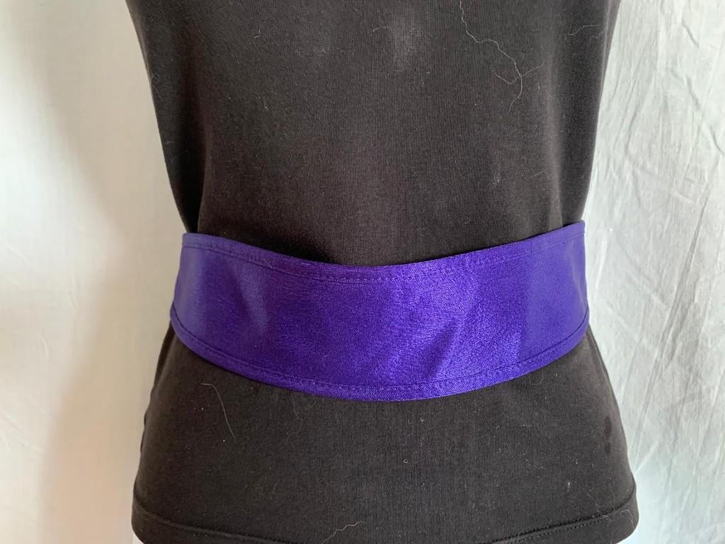 paarse stoffen riem, Kleding | Dames, Riemen en Ceinturen, Overige kleuren, 5 cm of meer, Minder dan 80 cm, .