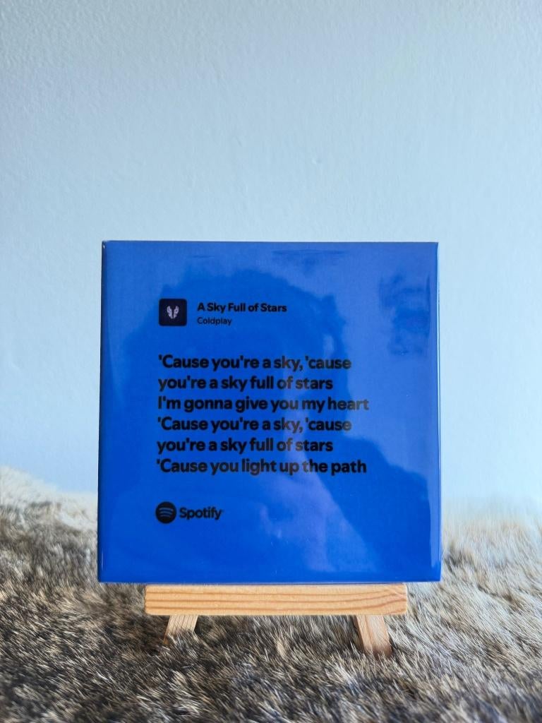 Wanddecoratie / A sky full of stars / coldplay / Spotify, Ophalen of Verzenden, Nieuw, Handgemaakt