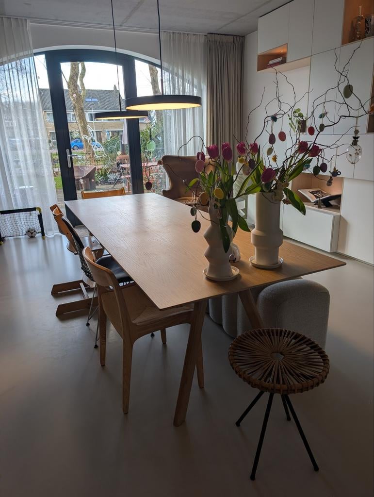 HAY CPH30 water based gelakt eiken tafel 250x90 cm, Huis en Inrichting, Tafels | Eettafels, Ophalen, Gebruikt, Eikenhout, 200 cm of meer