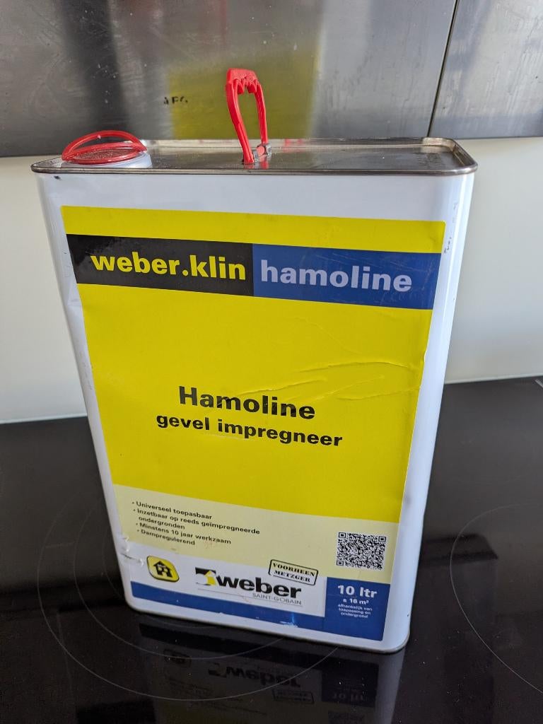 Weber-klin Hamoline gevel impregneermiddel, Overige kleuren, 5 tot 10 liter, Nieuw, Beits