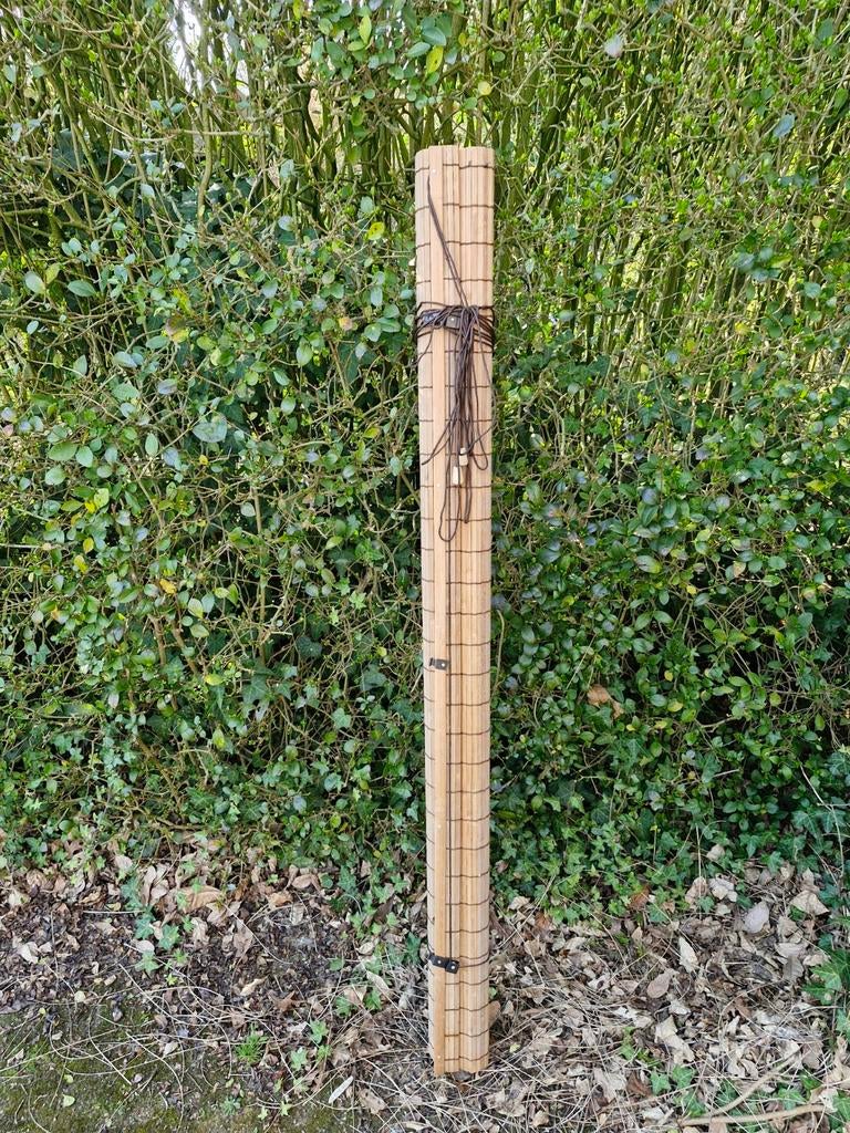 Bamboe rolgordijn 1.50 breed bij 1.60, Ophalen, Nieuw, 50 tot 100 cm