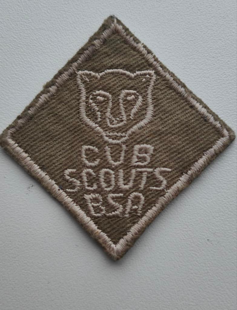 Vintage Cub Scouts BSA Embleem Patch, Ophalen of Verzenden, Zo goed als nieuw, Embleem, Speld of Insigne
