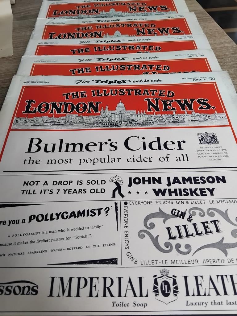 5x illustrated London News, Ophalen of Verzenden, 1940 tot 1960, Tijdschrift