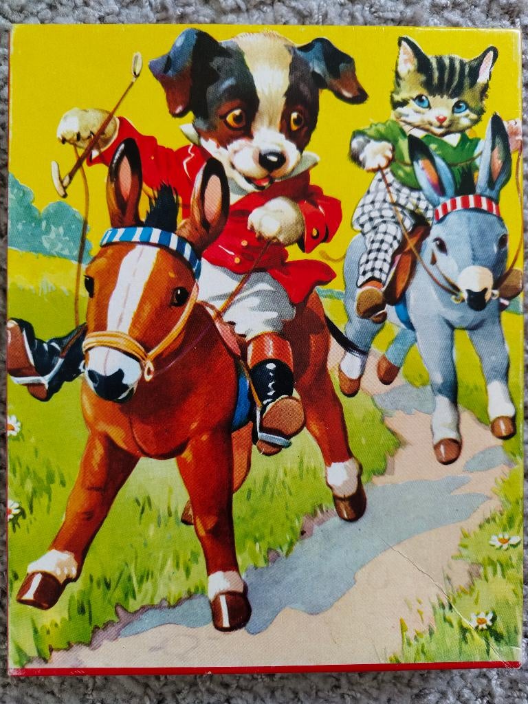 Houten retro kinder puzzel, 2 tot 4 jaar, Gebruikt, 10 tot 50 stukjes, Ophalen of Verzenden