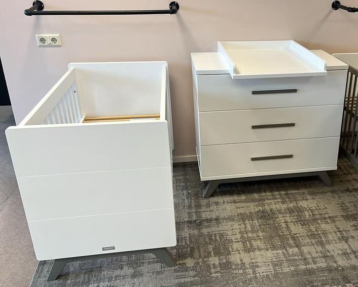 Bopita Levi Babykamer 2-delig – Wit/Grey Wash –Outlet, Kinderen en Baby's, Kinderkamer | Complete kinderkamers, Nieuw, Jongetje of Meisje