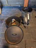 Dutch Oven Set met Brikettenstarter en Houtsnippers, Ophalen, Gebruikt, Overige soorten