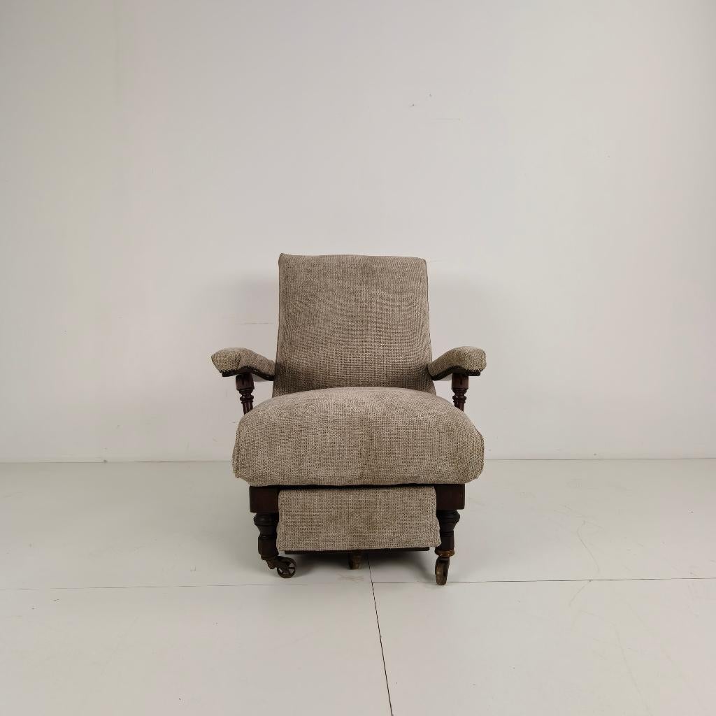 Engelse verstelbare bibliotheekstoel (circa 1860), Ophalen of Verzenden