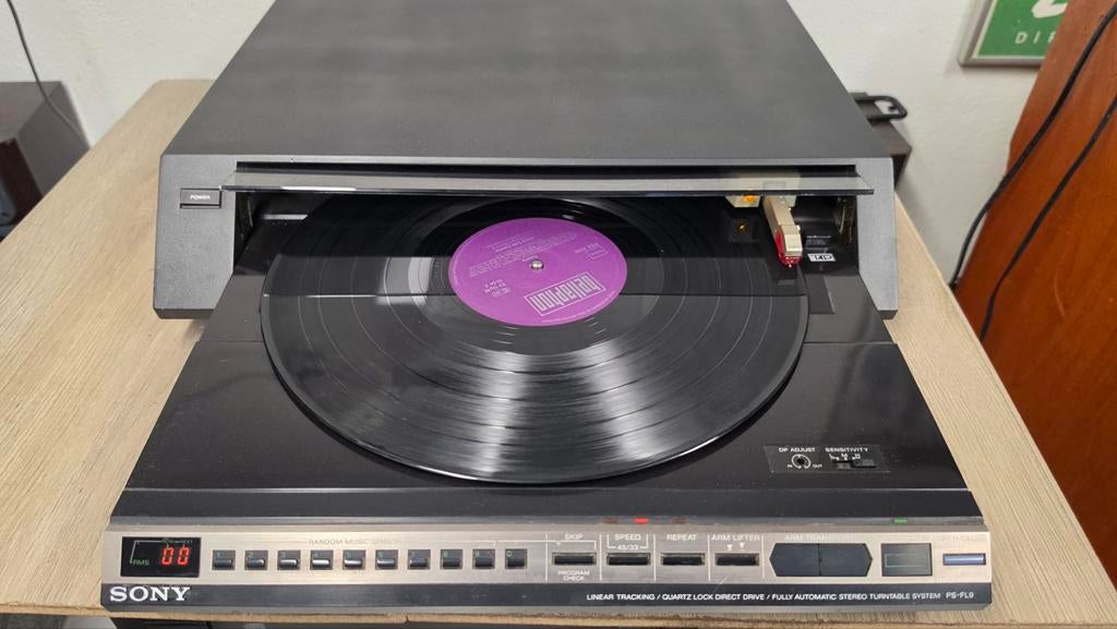 Sony PS-FL9 vol automatischeen tangiale platenspeler, Audio, Tv en Foto, Platenspelers, Ophalen, Gebruikt, Automatisch, Sony