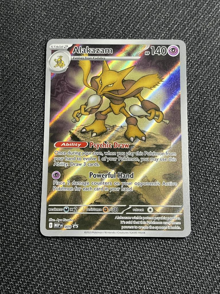 Alakazam (MEP 009), Ophalen of Verzenden, Zo goed als nieuw, Losse kaart, Foil