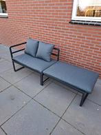Tweezitsbank Elsa aluminium antraciet, tuinlounge, nieuw, Ophalen, 3 zitplaatsen, Aluminium, Zo goed als nieuw