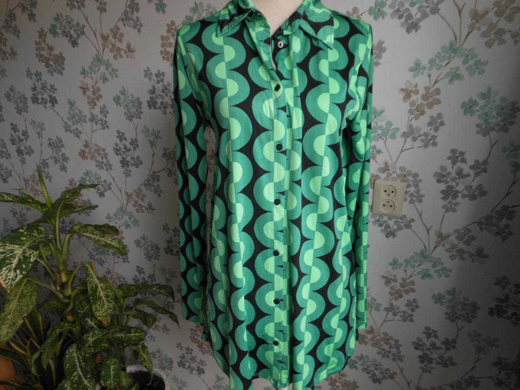 Mooie soepele blouse, Kleding | Dames, Blouses en Tunieken, Ophalen of Verzenden, Zo goed als nieuw, Maat 38/40 (M), Groen