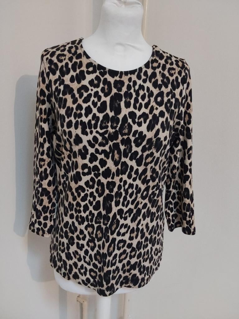 Prachtige top van Juffrouw Jansen maat L, 95% viscose, 5% el, Juffrouw Jansen, Ophalen of Verzenden, Zo goed als nieuw, Lange mouw