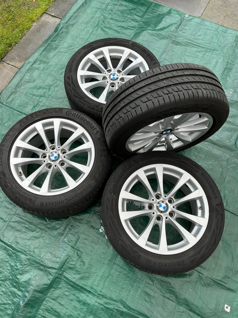 BMW (F30 / 330e) origineel 17 inch | Continental zomer, Auto-onderdelen, Banden en Velgen, Ophalen, Gebruikt, Banden en Velgen