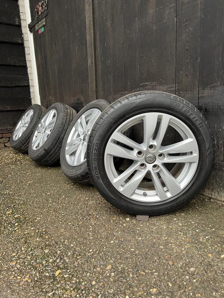 Originele Opel Astra K Zafira velgen 16” 5x105 zomerset zgan, Auto-onderdelen, Banden en Velgen, Niet ingevuld, Gebruikt, 16 inch
