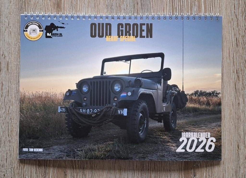 Nekaf M38A1 Kalender 2026 – RJ Army Legerstore, Verzamelen, Militaria | Algemeen, Landmacht, Foto of Poster, Nederland, Ophalen of Verzenden