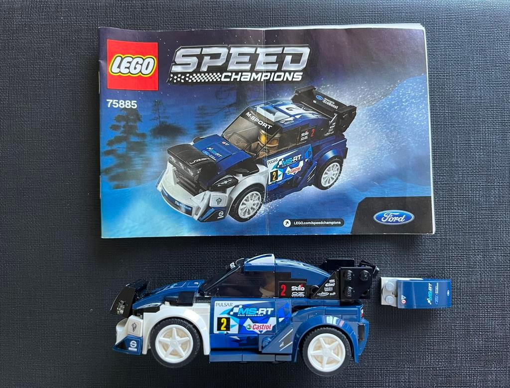 Lego 75885 Speed Champions Ford (compleet), Ophalen of Verzenden, Zo goed als nieuw