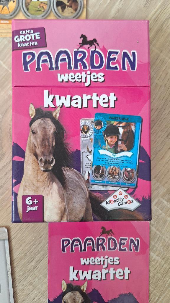 Kwartet - Paarden weetjes kwartet, Ophalen of Verzenden, Zo goed als nieuw, Kwartet(ten)