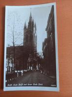 Delft, Oude Delft met toren Oude Kerk, Ophalen of Verzenden, 1940 tot 1960, Ongelopen, Zuid-Holland
