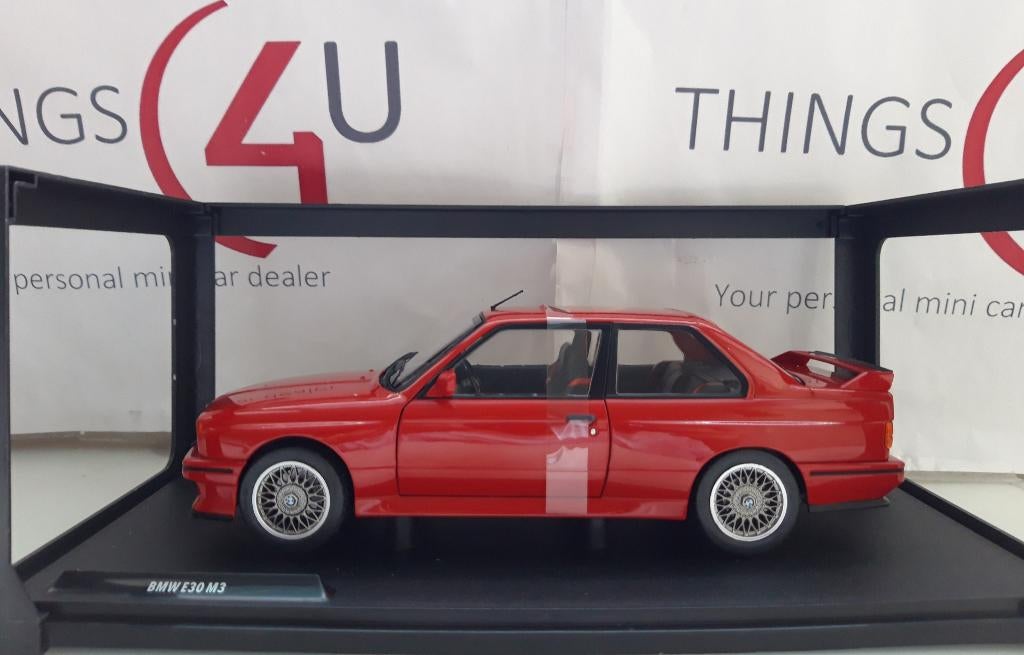 Solido 1:18 BMW M3 E30 1990 rood nieuw in verpakking, Ophalen of Verzenden, Nieuw, Auto, Solido