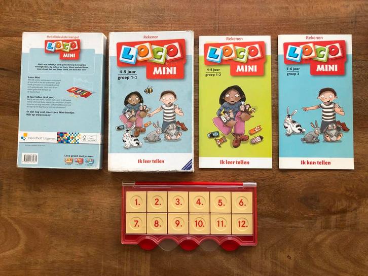 Mini Loco set met 2 boekjes en basisdoos, Kinderen en Baby's, Speelgoed | Educatief en Creatief, Zo goed als nieuw, Puzzelen, Ophalen of Verzenden