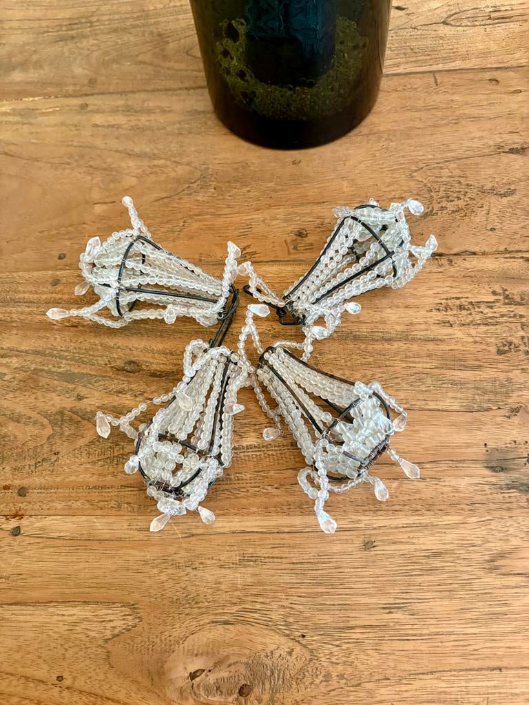 4 mini kroonluchtertjes van Hoffz, Ophalen, Zo goed als nieuw