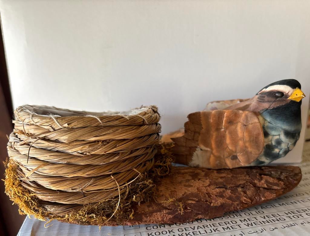 33x Vogels met nestje voor knutselproject, Ophalen of Verzenden, Gebruikt