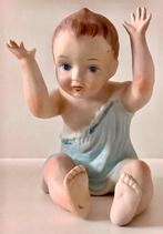 BABY PIANO POPPEN (1910) BISQUE PORSELEIN. TWEE STUKS, Verzamelen, Poppen, Ophalen of Verzenden, Zo goed als nieuw, Babypop